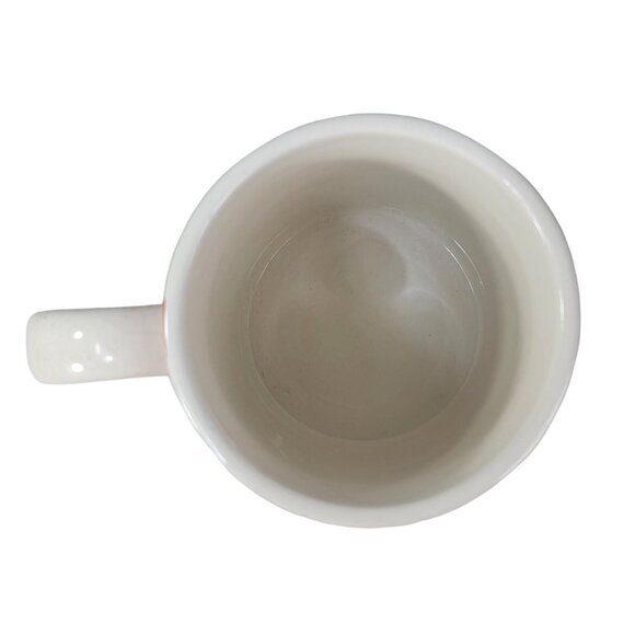 2/$15 Rooster Chicken Mug White Red 4.5" Large Oversized Farm Checkerboard READ - Picture 7 of 12